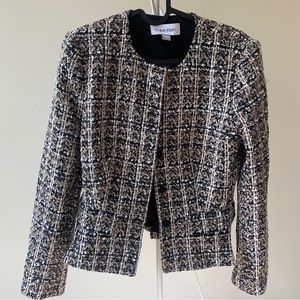 Calvin Klein tweed jacket, new wo tag